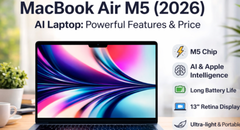 Macbook Air M5 2026 AI laptop with Retina display and M5 chip