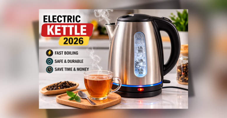 Electric Kettle 2026 stainless steel fast boiling smart kitchen appliance