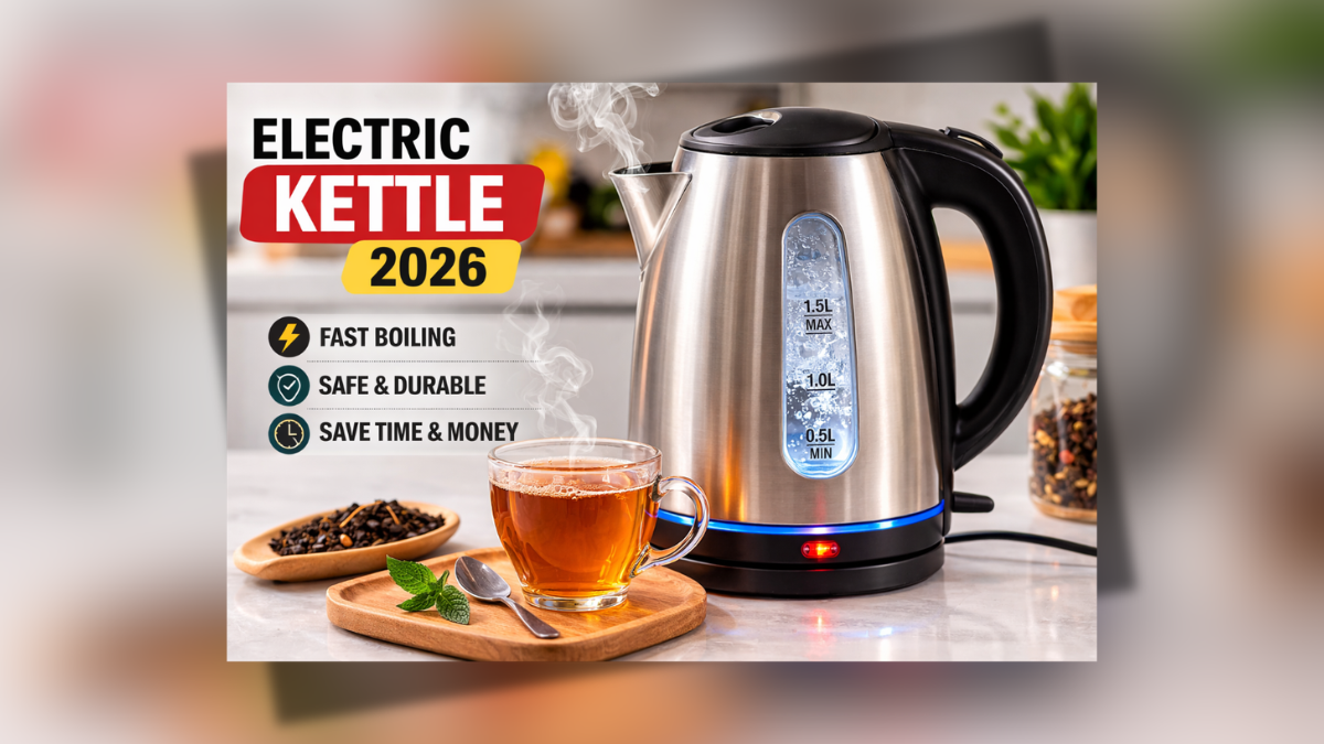 Electric Kettle 2026 stainless steel fast boiling smart kitchen appliance