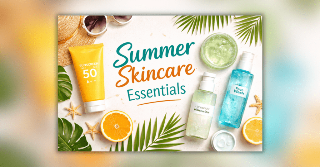 गर्मियों के लिए Summer Skincare Products 2026 ग्लोइंग स्किन के लिए