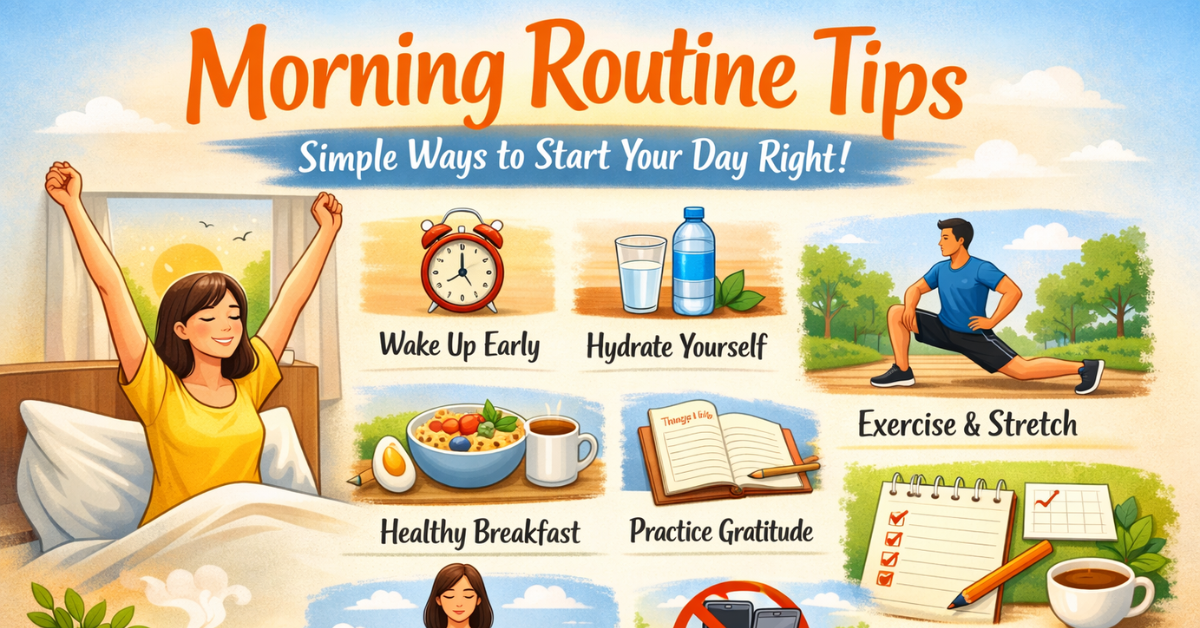 Morning Routine Tips सुबह की दिनचर्या के लिए आसान और असरदार तरीके