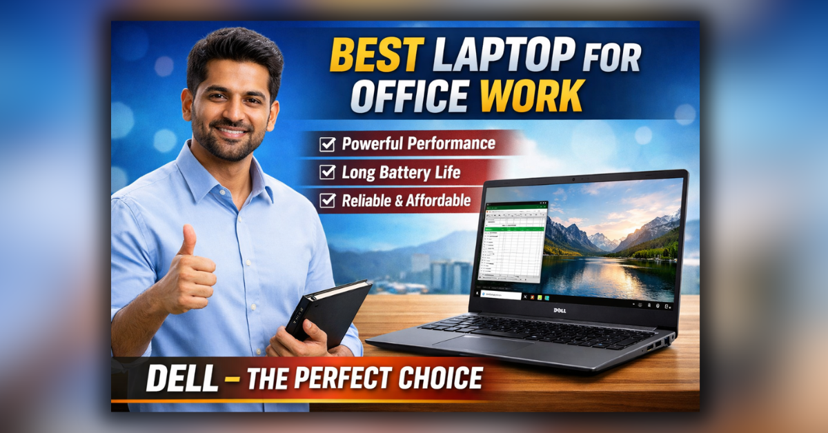 Dell Laptop Office Work