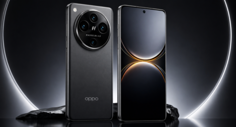 Oppo Find X9 Ultra smartphone front and back view with premium design