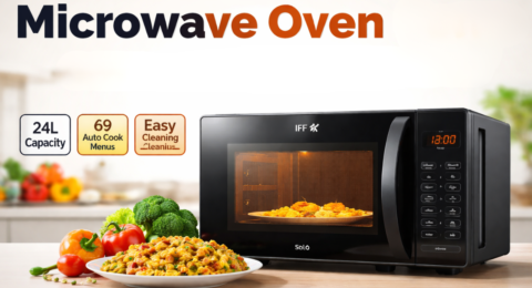 Microwave Oven IFB 24L Solo ओवन किचन में उपयोग करते हुए