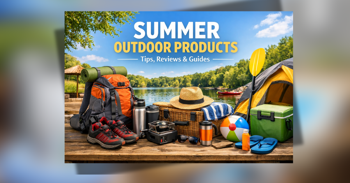Summer Outdoor Products गर्मी के मौसम के लिए आउटडोर प्रोडक्ट्स जैसे बैग, जूते, टेंट और ट्रैवल सामान