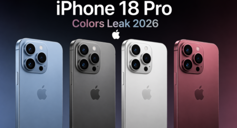 iPhone 18 Pro Colors के नए ऑप्शन Light Blue, Dark Gray, Silver और Dark Cherry