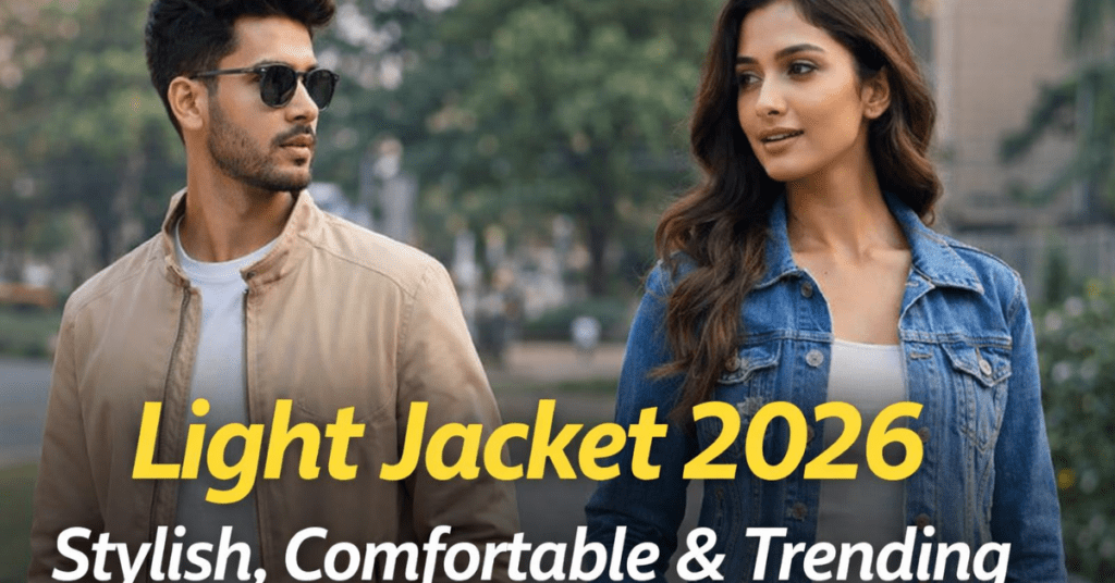 Light Jacket 2026 स्टाइलिश और हल्की जैकेट पुरुषों और महिलाओं के लिए
