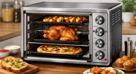 OTG Oven for baking grilling and toasting in kitchen