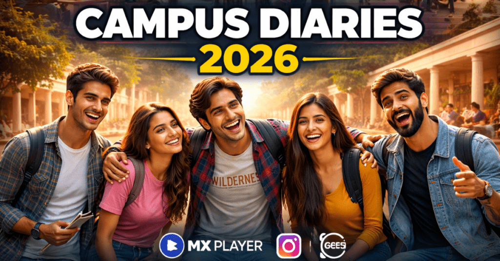 Campus Diaries वेब सीरीज़ कॉलेज लाइफ स्टूडेंट्स HD इमेज