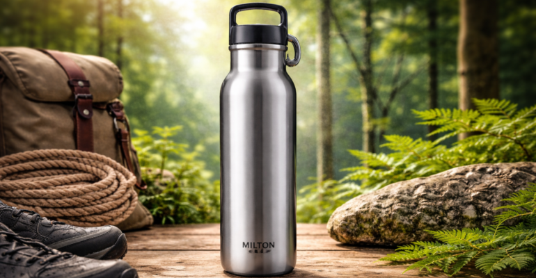 Milton water bottle steel स्टेनलेस स्टील वाटर बॉटल ठंडा और गर्म पानी के लिए