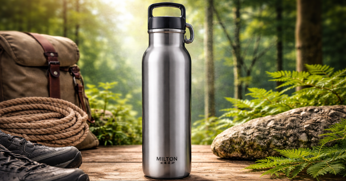 Milton water bottle steel स्टेनलेस स्टील वाटर बॉटल ठंडा और गर्म पानी के लिए