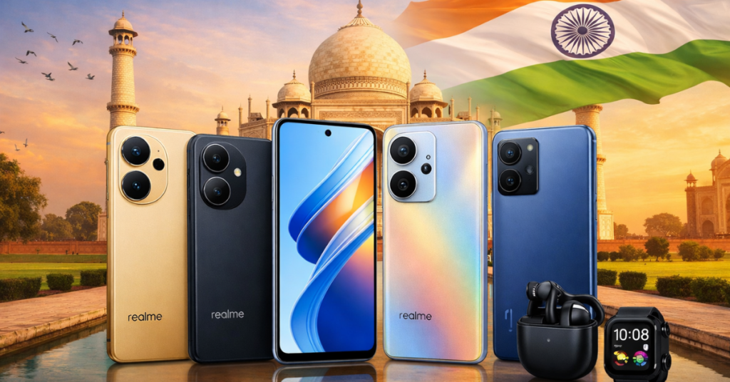 Realme smartphone India के लेटेस्ट मॉडल्स शानदार कैमरा और परफॉर्मेंस के साथ