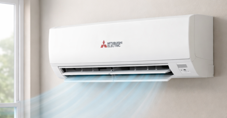 घर के लिए Mitsubishi AC जो तेज कूलिंग और ऊर्जा की बचत प्रदान करता है