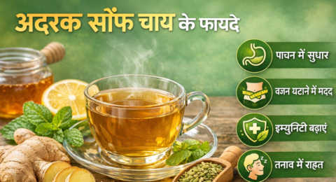 अदरक सौंफ चाय फायदे इमेज (पाचन, वजन घटाने और इम्युनिटी बढ़ाने वाली हर्बल चाय)