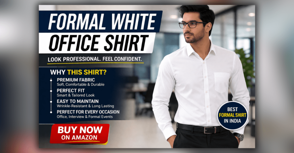 Formal White Office Shirt