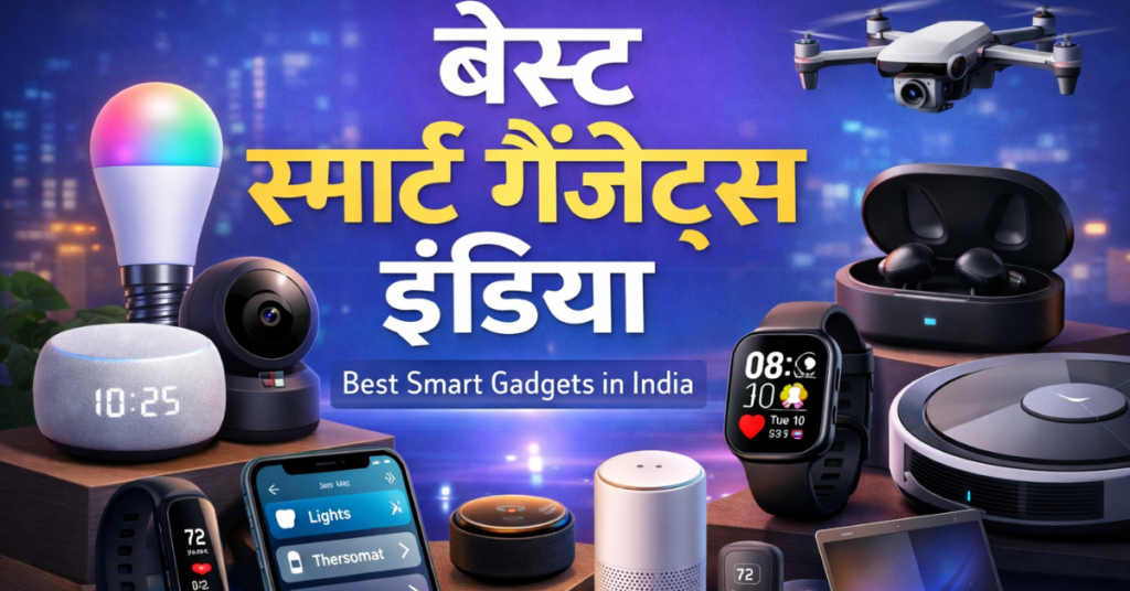 Best smart gadgets India – भारत के बेस्ट स्मार्ट गैजेट्स जैसे स्मार्टवॉच, स्मार्ट स्पीकर, सिक्योरिटी कैमरा और होम ऑटोमेशन डिवाइस