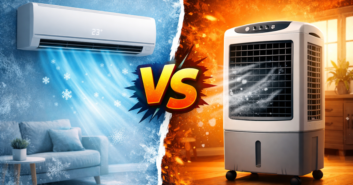AC vs Cooler – Which is Better for Summer Cooling, AC vs Cooler Comparison