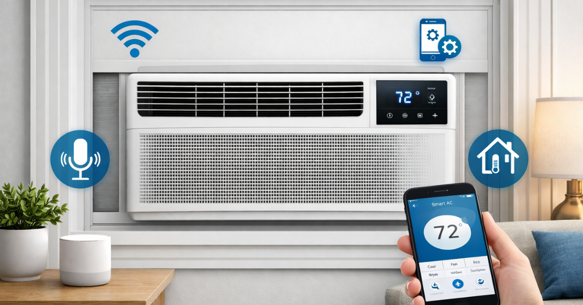 Smart Window AC वाईफाई कंट्रोल और एनर्जी एफिशिएंट कूलिंग सिस्टम
