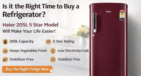 Haier 205L 5 Star Refrigerator सिंगल डोर फ्रिज एनर्जी सेविंग