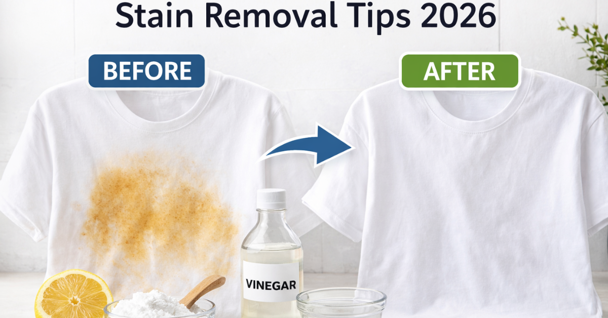 दाग हटाने के उपाय घरेलू तरीके से कपड़ों के जिद्दी दाग साफ करने के आसान टिप्स
