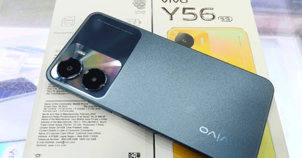 Vivo Y6 5G लॉन्च और इसके फीचर्स दिखाता हुआ इमेज