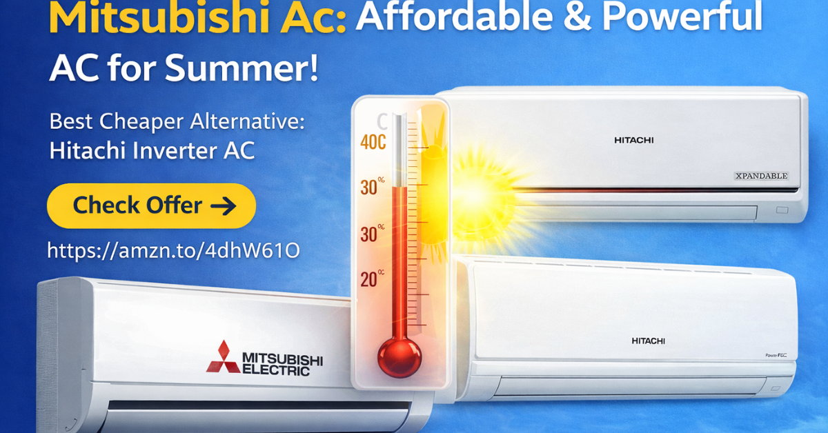 Mitsubishi Ac alternative Hitachi inverter split AC cooling performance