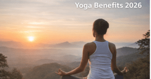 Yoga Benefits Hindi morning meditation pose india