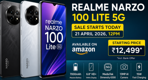 Realme Narzo 100 Lite 5G स्मार्टफोन 7000mAh बैटरी और 144Hz डिस्प्ले के साथ