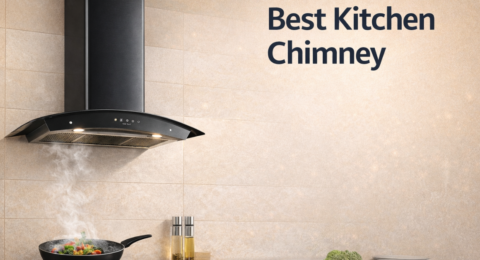 Modern kitchen Chimney removing smoke and oil for clean cooking