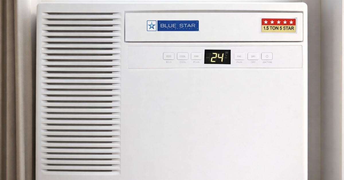 Blue Star Portable AC 1.5 Ton 5 Star Inverter Window AC की इमेज