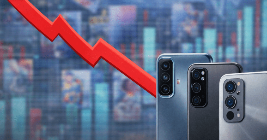 Smartphone Sales Decline India ग्राफ