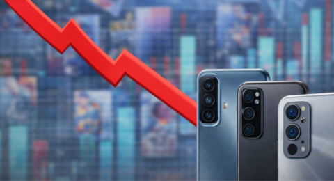 Smartphone Sales Decline India ग्राफ