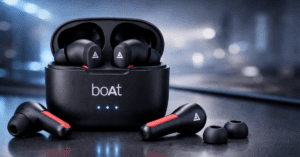 BoAt Airdopes ईयरबड्स चार्जिंग केस के साथ HD इमेज