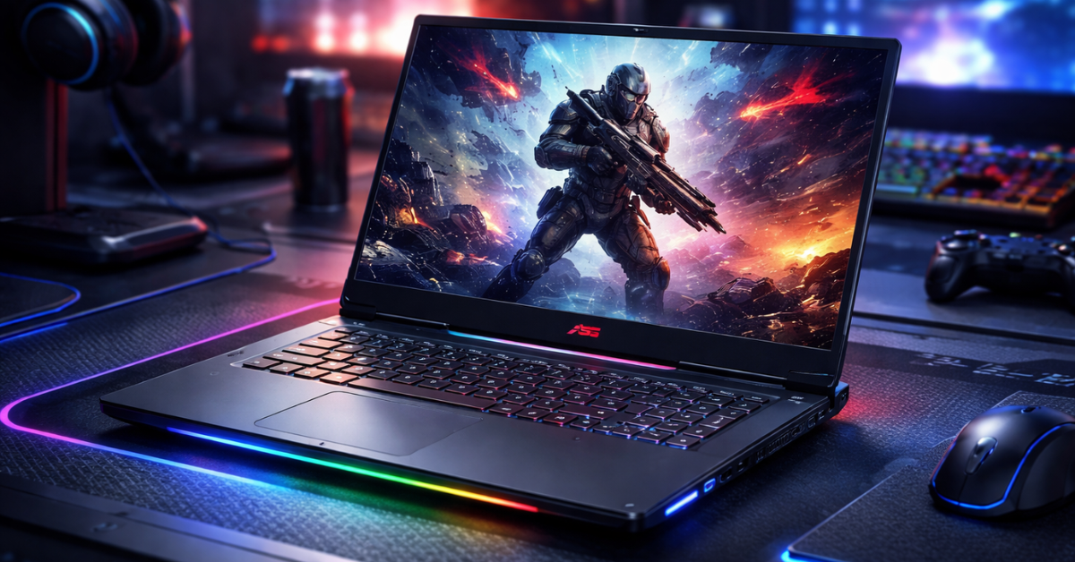 ASUS gaming laptop RGB कीबोर्ड के साथ हाई परफॉर्मेंस डिस्प्ले
