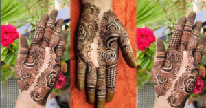 Easy Mehndi Design with beautiful and simple floral patterns for hands