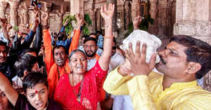 भोजशाला में मिली मां वाग्देवी की अष्टधातु प्रतिमा से जुड़ा प्रतिनिधिक चित्र, जिस पर ASI और पुलिस जांच कर रही है।
