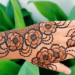 गुलाब मेहंदी डिज़ाइन
