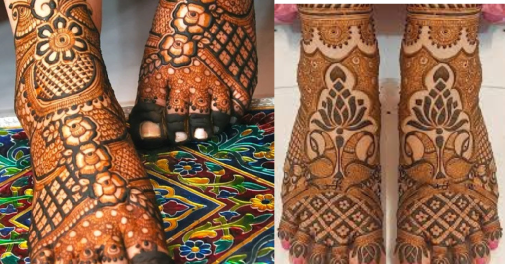 ट्रेंडिंग लेग मेहंदी डिज़ाइन