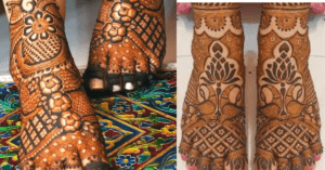 ट्रेंडिंग लेग मेहंदी डिज़ाइन