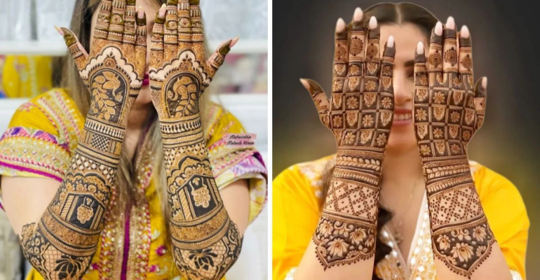 फुल हैंड मेहंदी डिजाइन