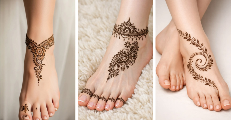 Easy Foot Mehndi