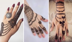 Jewellery Style Mehndi Pattern