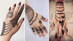 Jewellery Style Mehndi Pattern