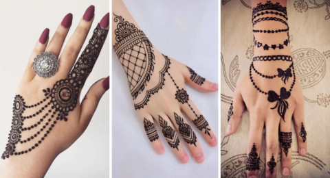 Jewellery Style Mehndi Pattern