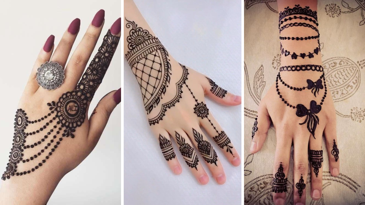 Jewellery Style Mehndi Pattern