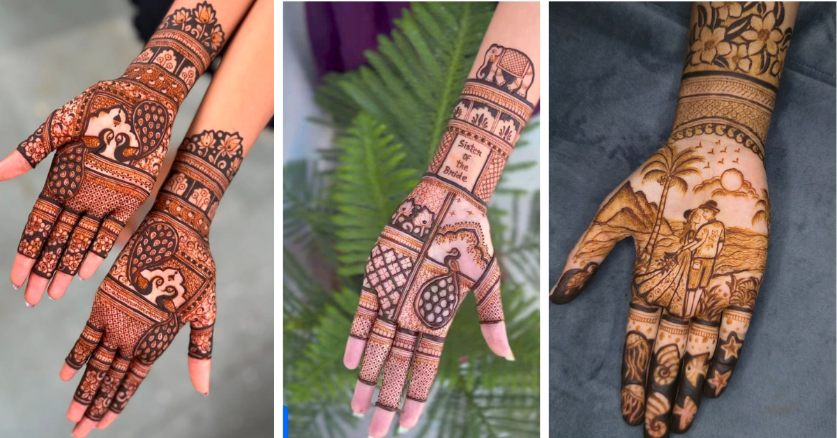 Traditional Mehndi Look