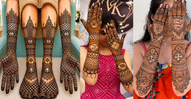 Sangeet Mehndi Designs 2026 :शादी के संगीत समारोह के लिए 8+ खूबसूरत डिज़ाइन्स