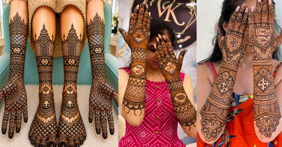 Sangeet Mehndi Designs 2026 :शादी के संगीत समारोह के लिए 8+ खूबसूरत डिज़ाइन्स