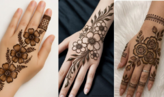 Simple Flower Stylish Back Hand Mehndi Design 2026 :