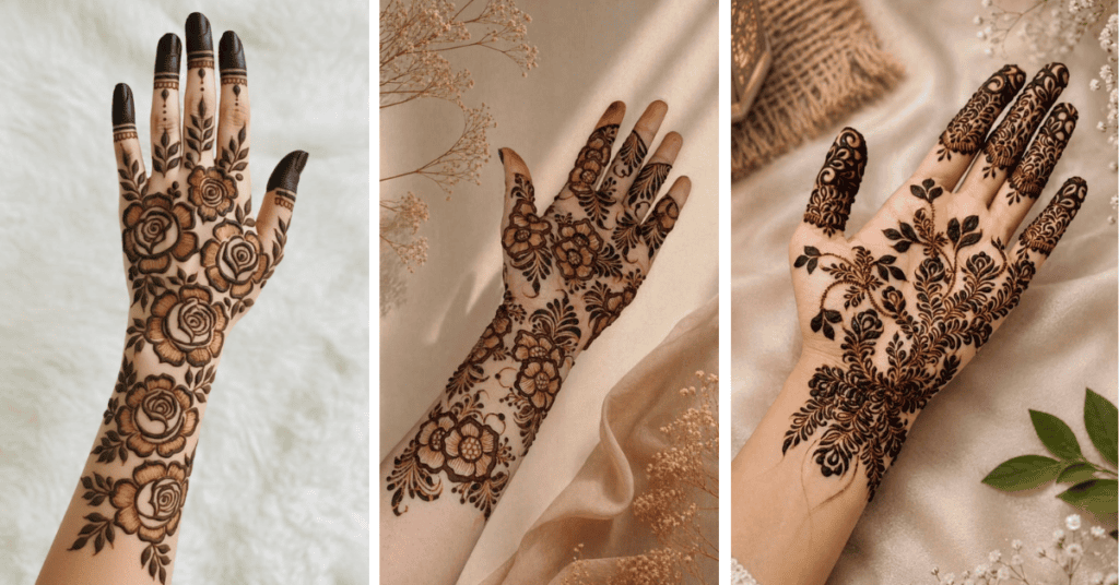 Flower Design Mehndi